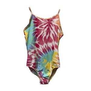 NWT Childrens Place Tie Dye One Piece Swimsuit 50+ UPF Size XL Girls